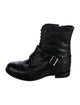 Prada Leather Combat Boots