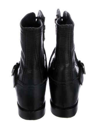 Prada Leather Combat Boots