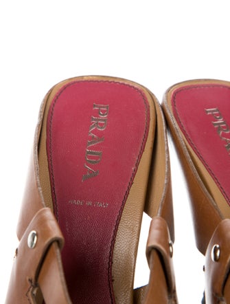 Prada Leather Slides