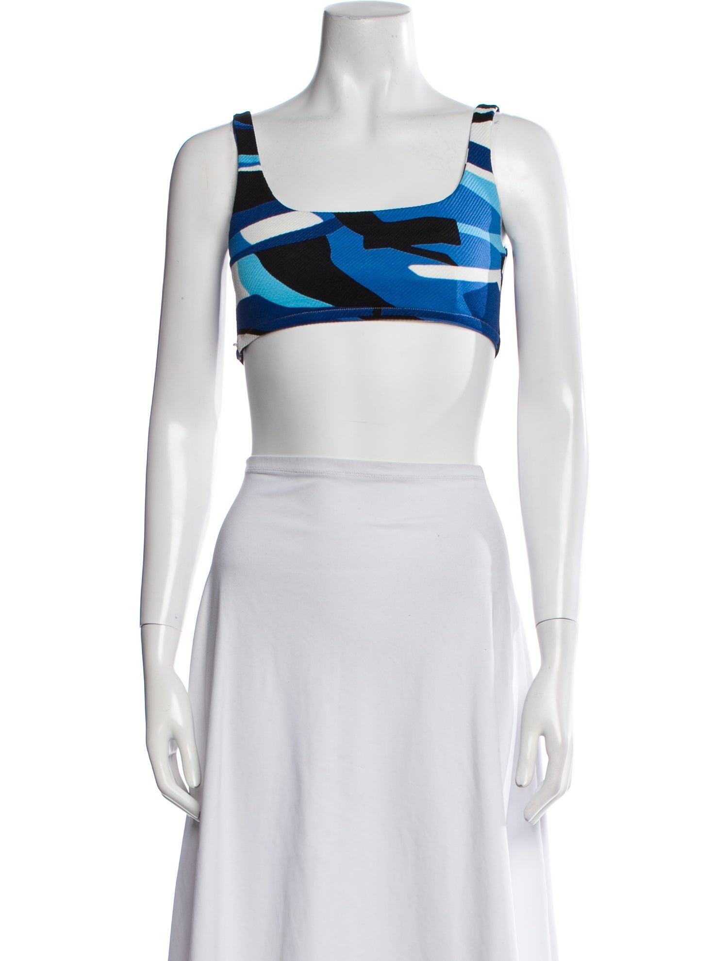 Prada 2018 Printed Crop Top