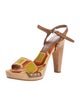 Prada Canvas Printed Sandals