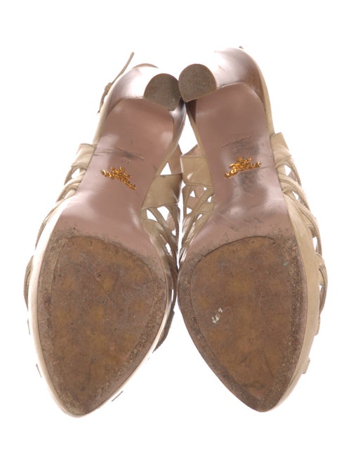 Prada Leather Slingback Sandals