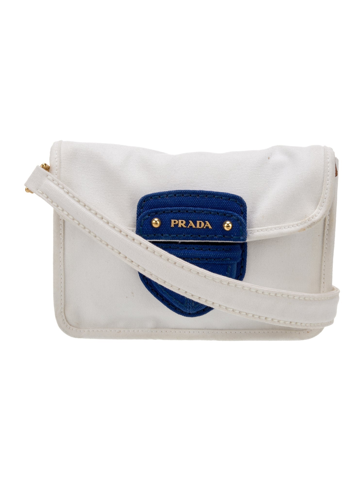 Prada Canvas Shoulder Bag