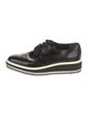 Prada Patent Leather Lasercut Accents Oxfords