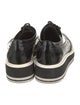 Prada Patent Leather Lasercut Accents Oxfords