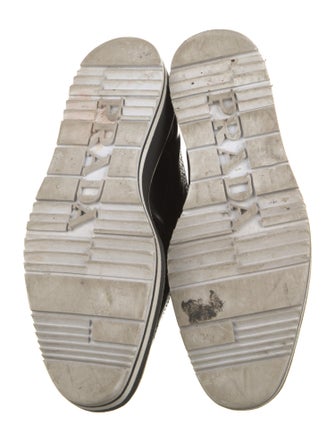 Prada Patent Leather Lasercut Accents Oxfords