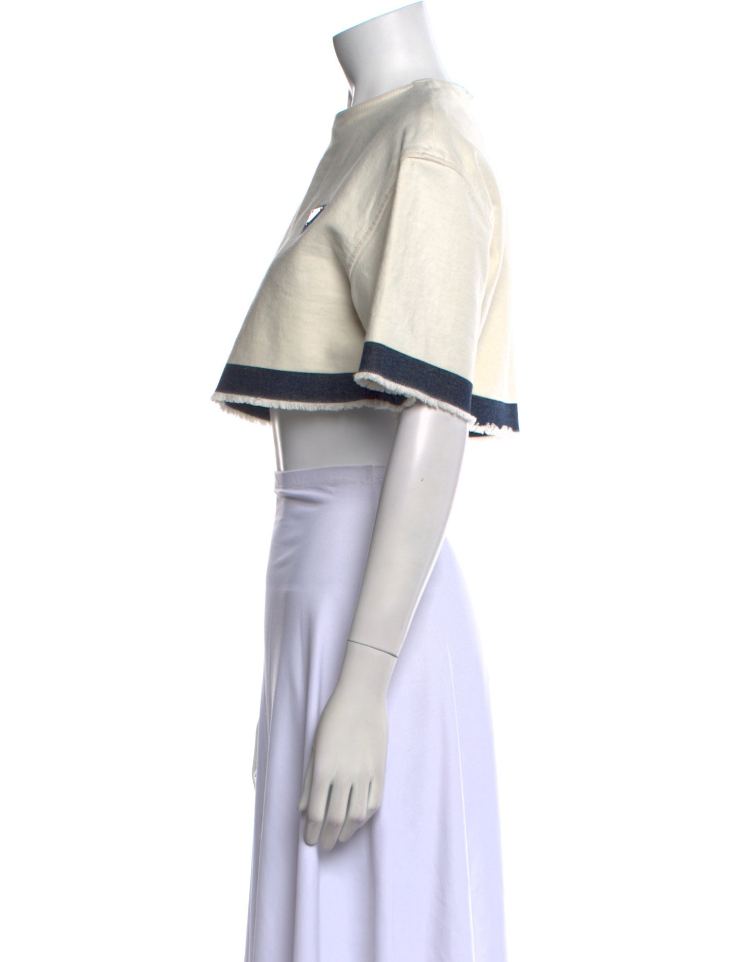 Prada 2022 Crew Neck Crop Top