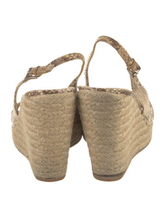 Prada Snakeskin Animal Print Espadrilles