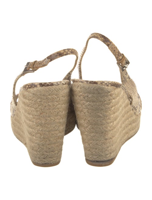Prada Snakeskin Animal Print Espadrilles