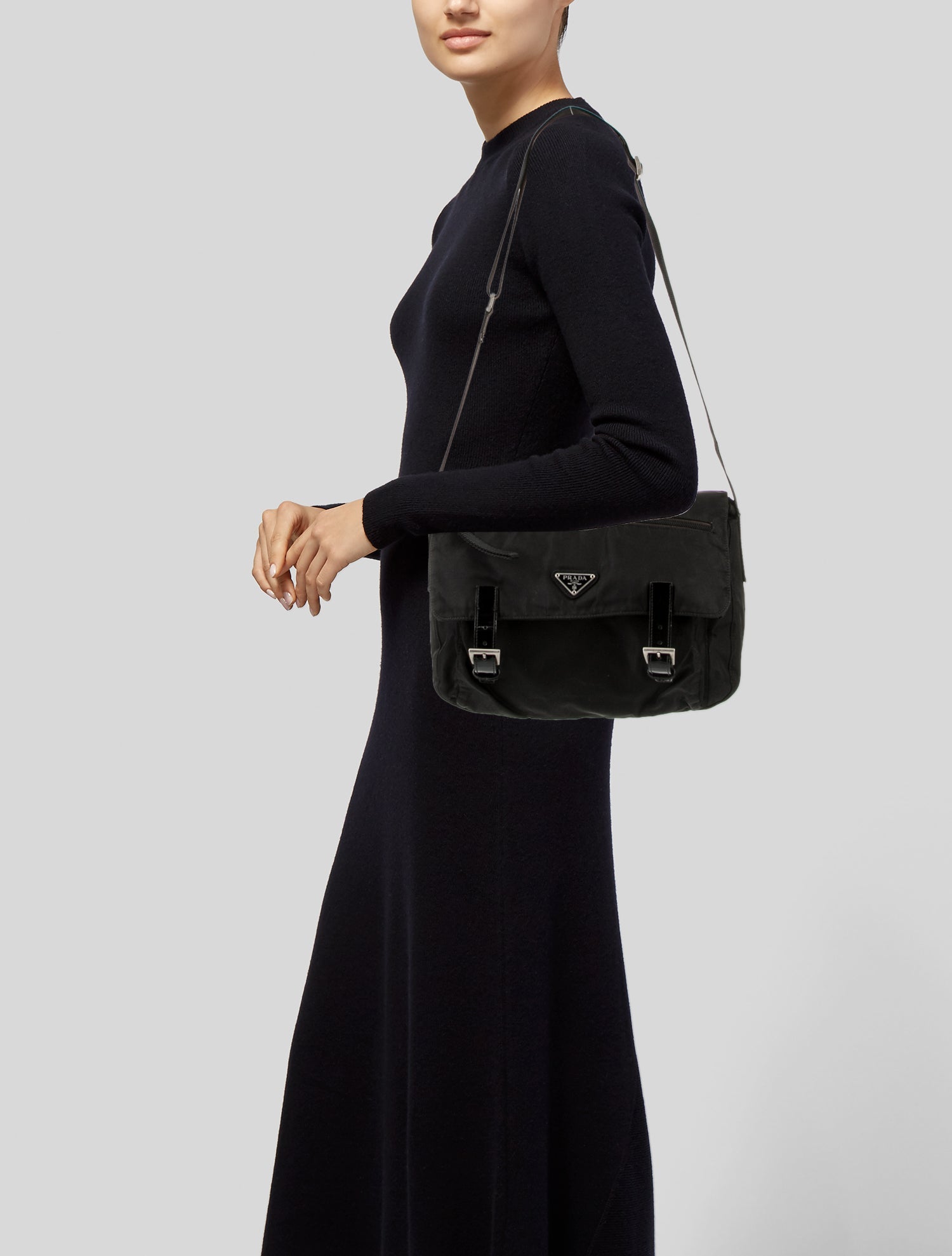 Prada Tessuto Nylon Messenger Bag