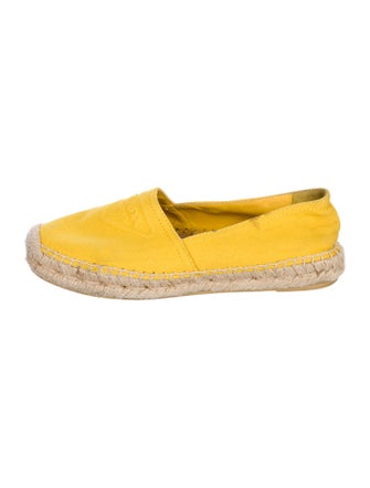 Prada Canvas Colorblock Pattern Espadrilles