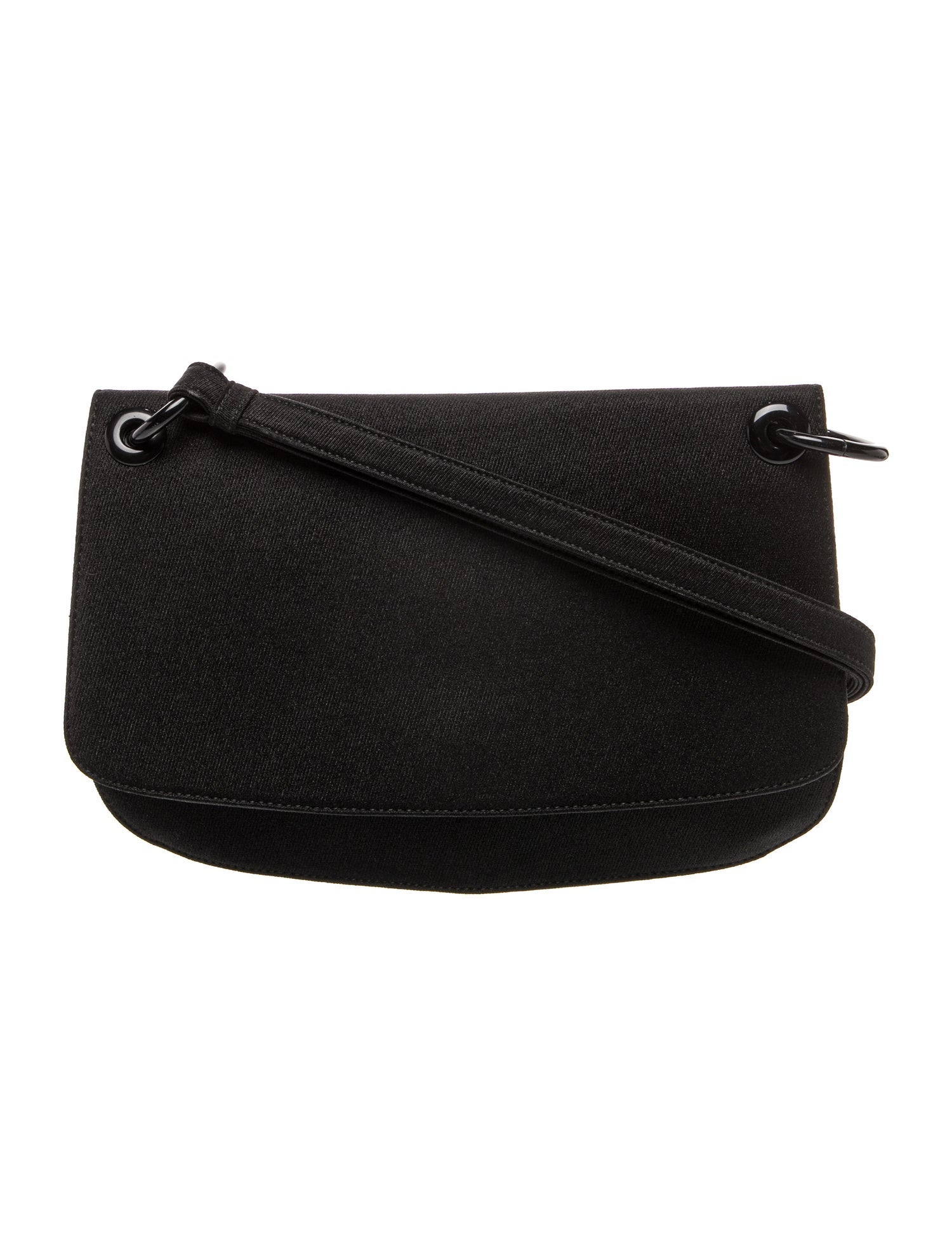 Prada Enameled Metal Triangle Shoulder Bag Vintage