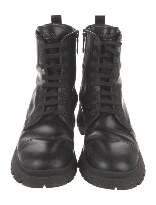 Prada Leather Combat Boots