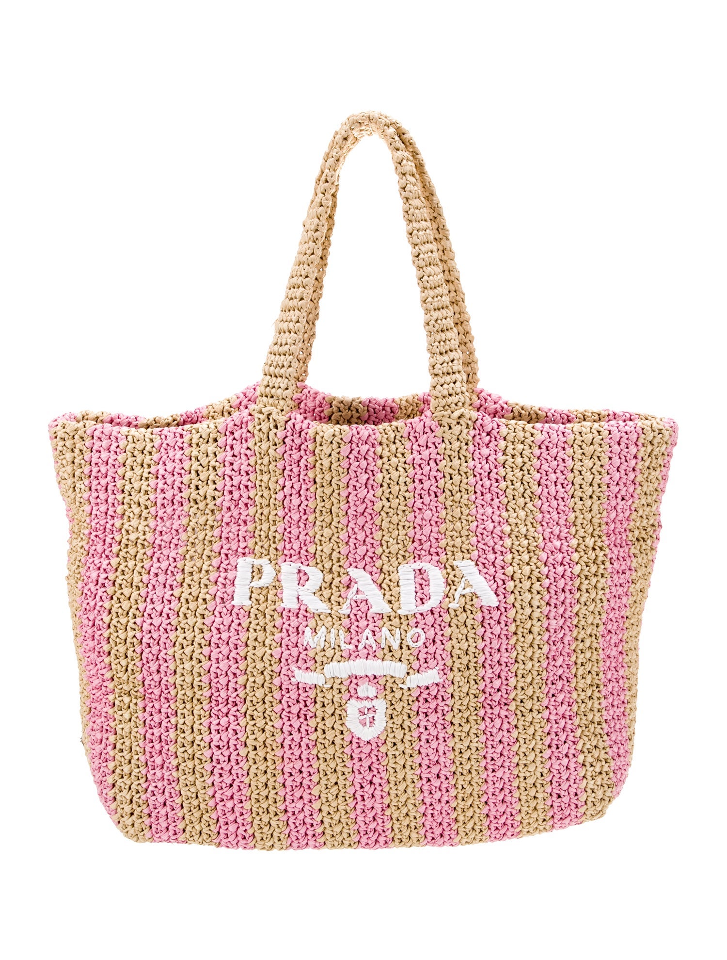 Prada Enameled Metal Triangle Tote