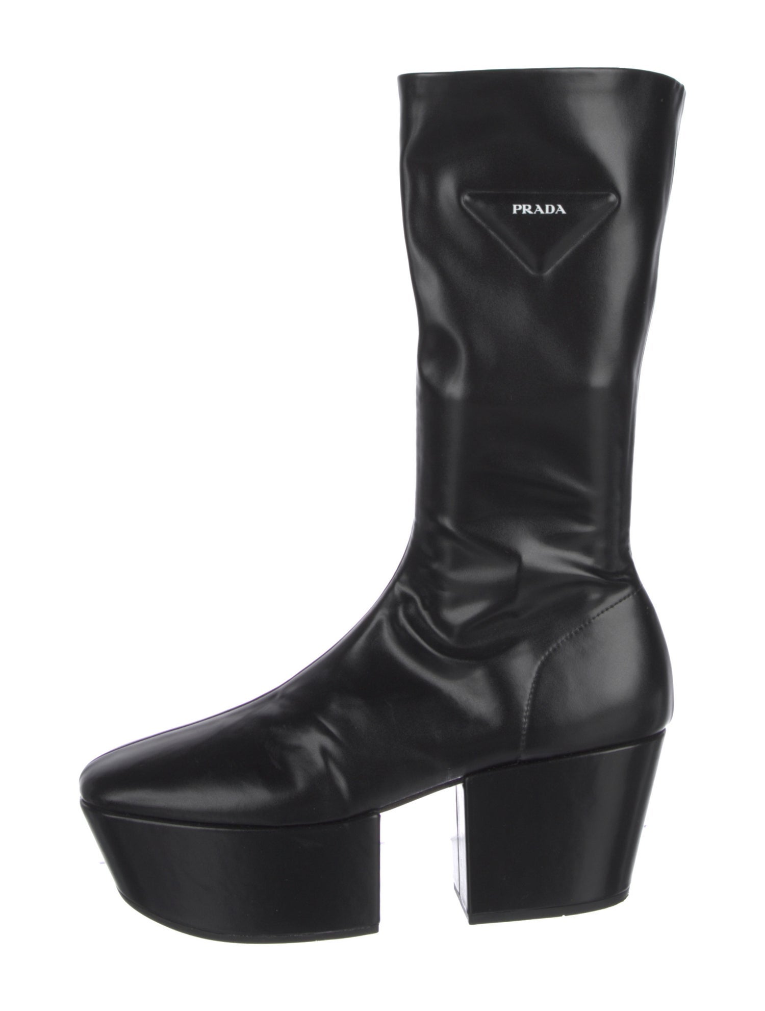 Prada Leather Sock Boots