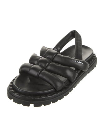Prada Leather Slingback Sandals