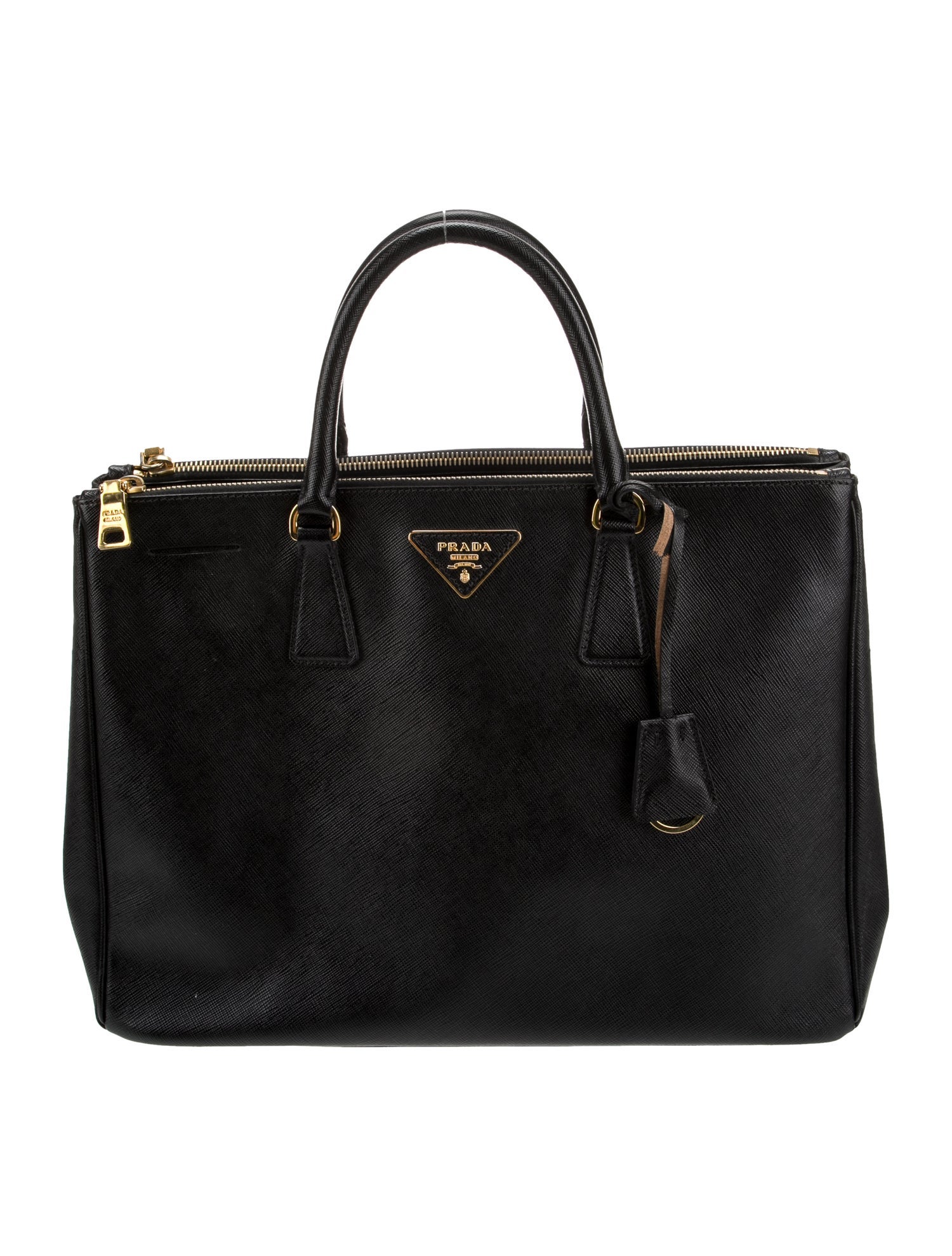 Prada Saffiano Leather Galleria Double Zip Large