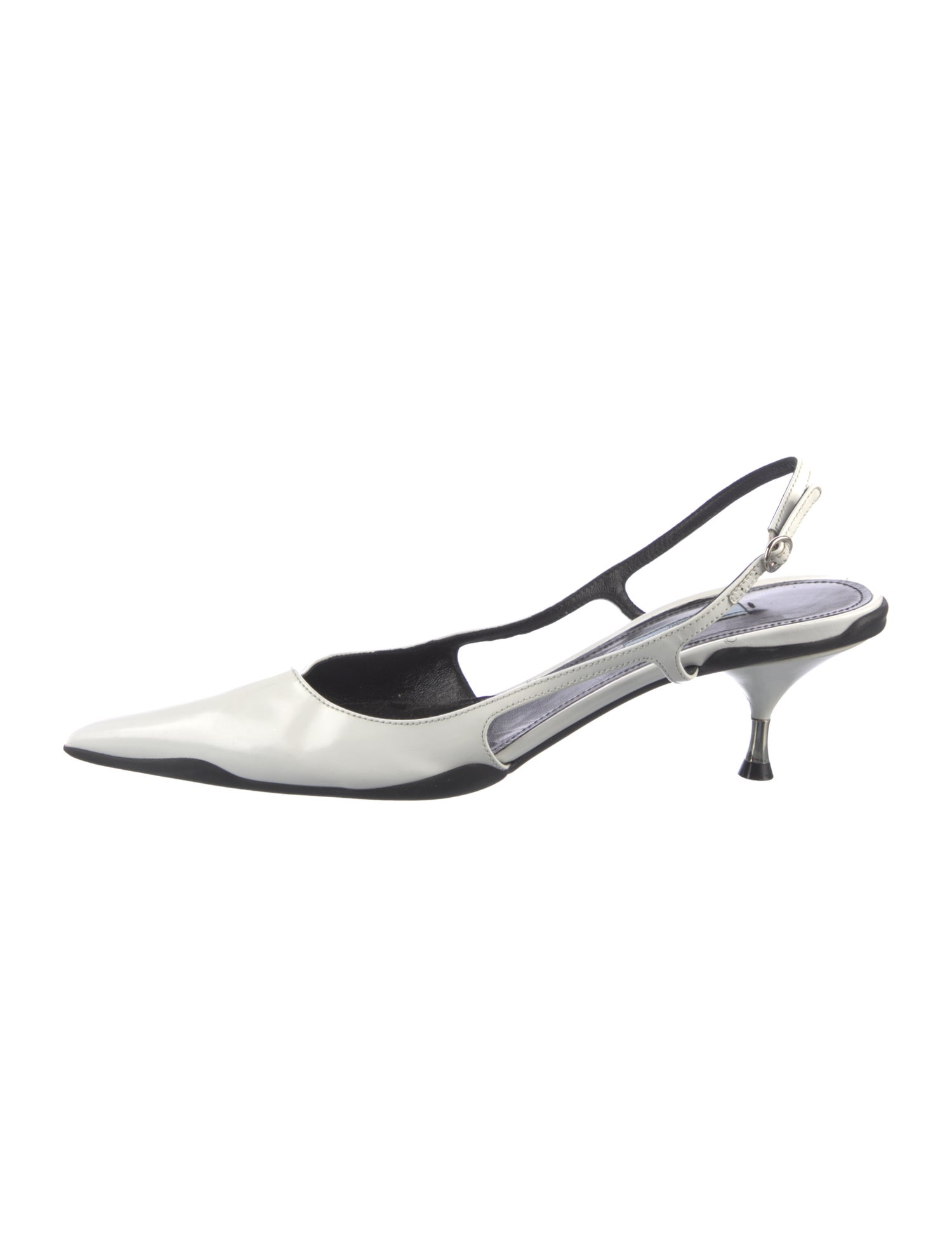 Prada Leather Slingback Sandals