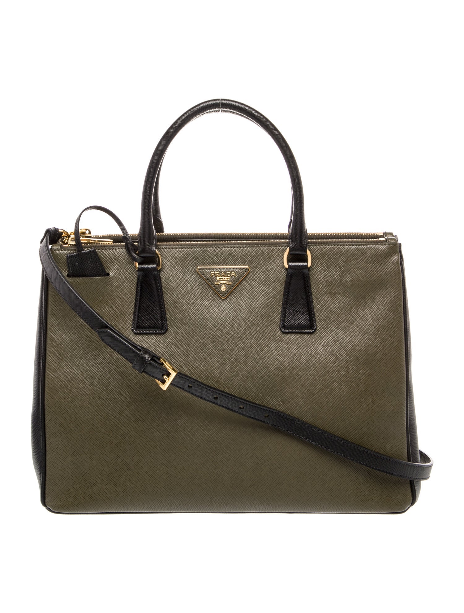 Prada Saffiano Leather Galleria Double Zip Medium