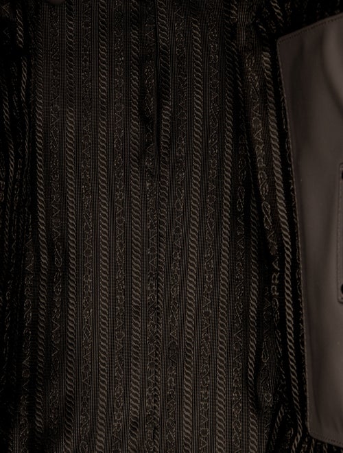 Prada Enameled Metal Triangle Bauletto