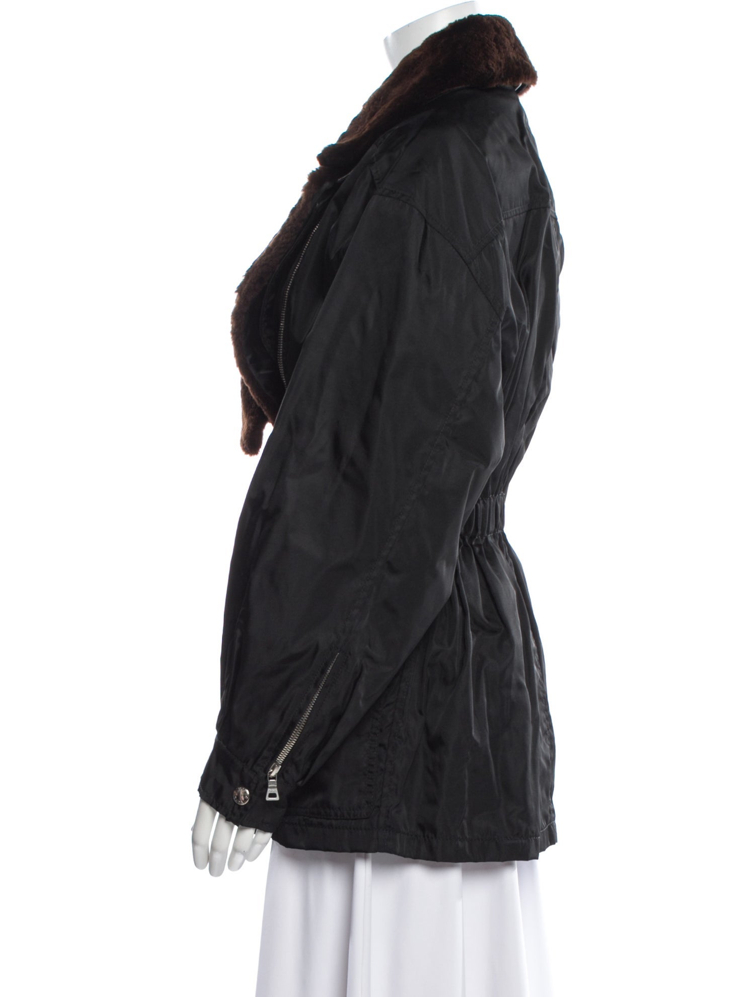 Prada Vintage 1990's Faux Fur Jacket