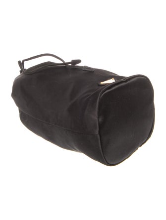 Prada Enameled Metal Triangle Bucket Bag