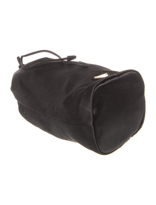 Prada Enameled Metal Triangle Bucket Bag