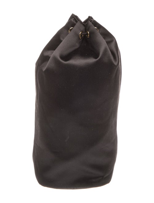 Prada Enameled Metal Triangle Bucket Bag