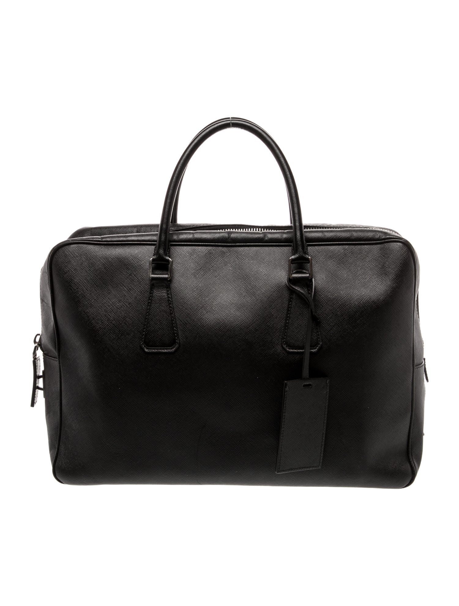 Prada Saffiano Lux Leather Bauletto Vintage