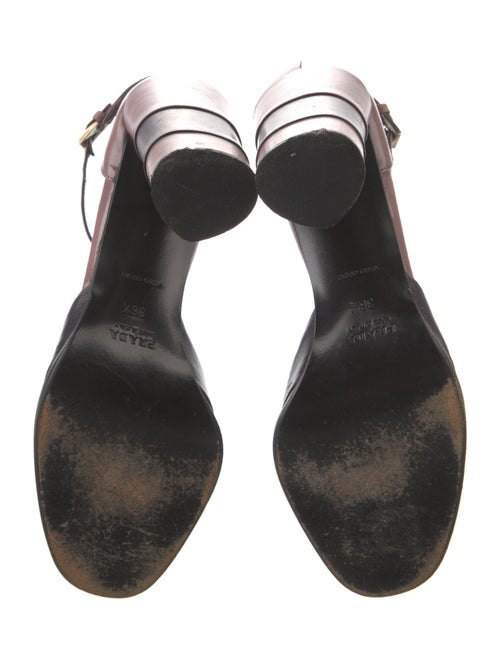 Prada Leather Colorblock Pattern Sandals