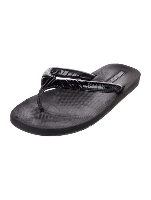 Prada Rubber Flip Flops