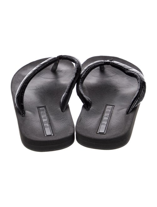 Prada Rubber Flip Flops