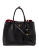 Prada Saffiano Cuir Leather Double Bag Medium
