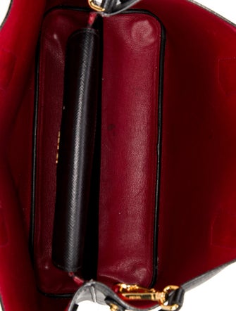 Prada Saffiano Cuir Leather Double Bag Medium