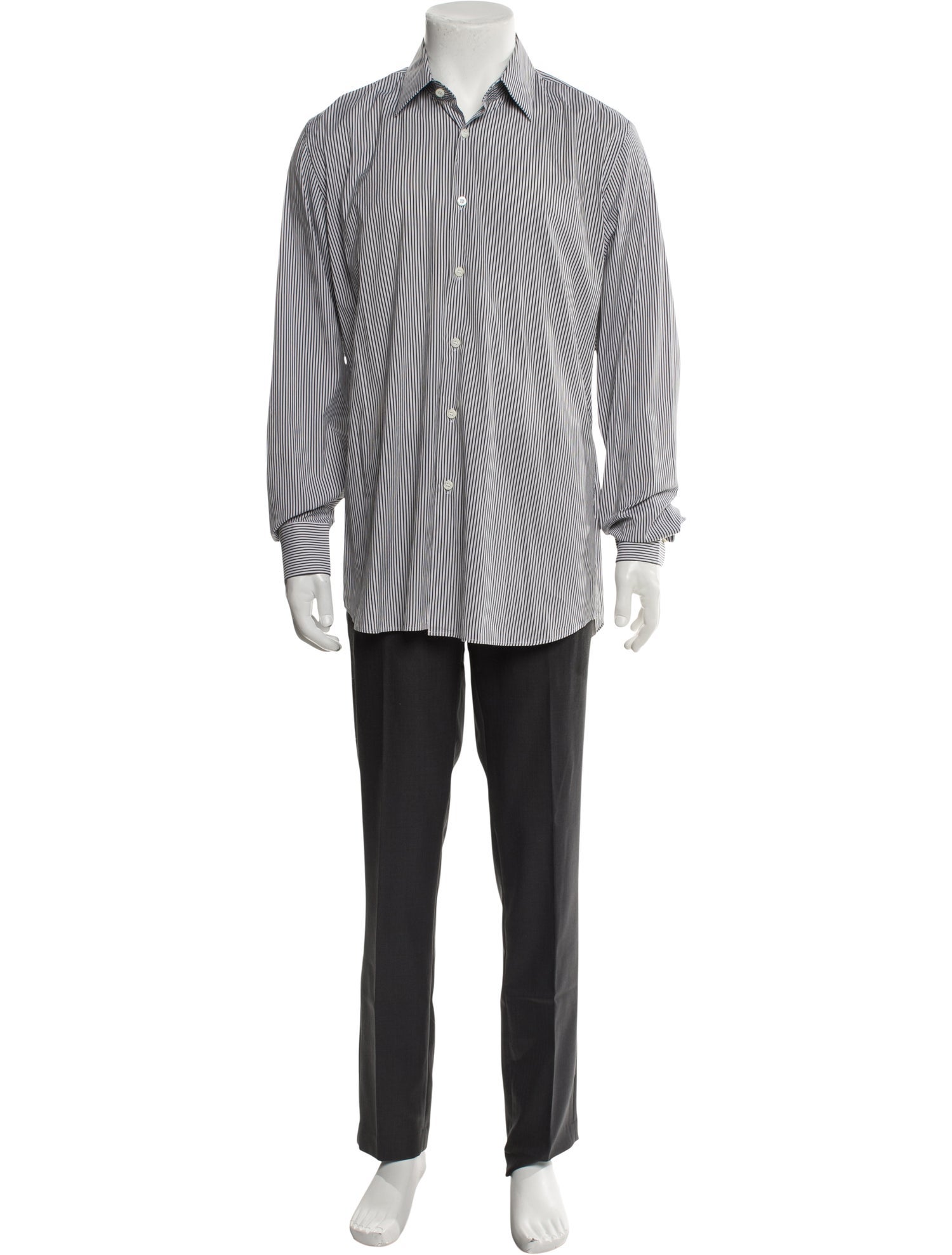 Prada 2018 Striped Dress Shirt