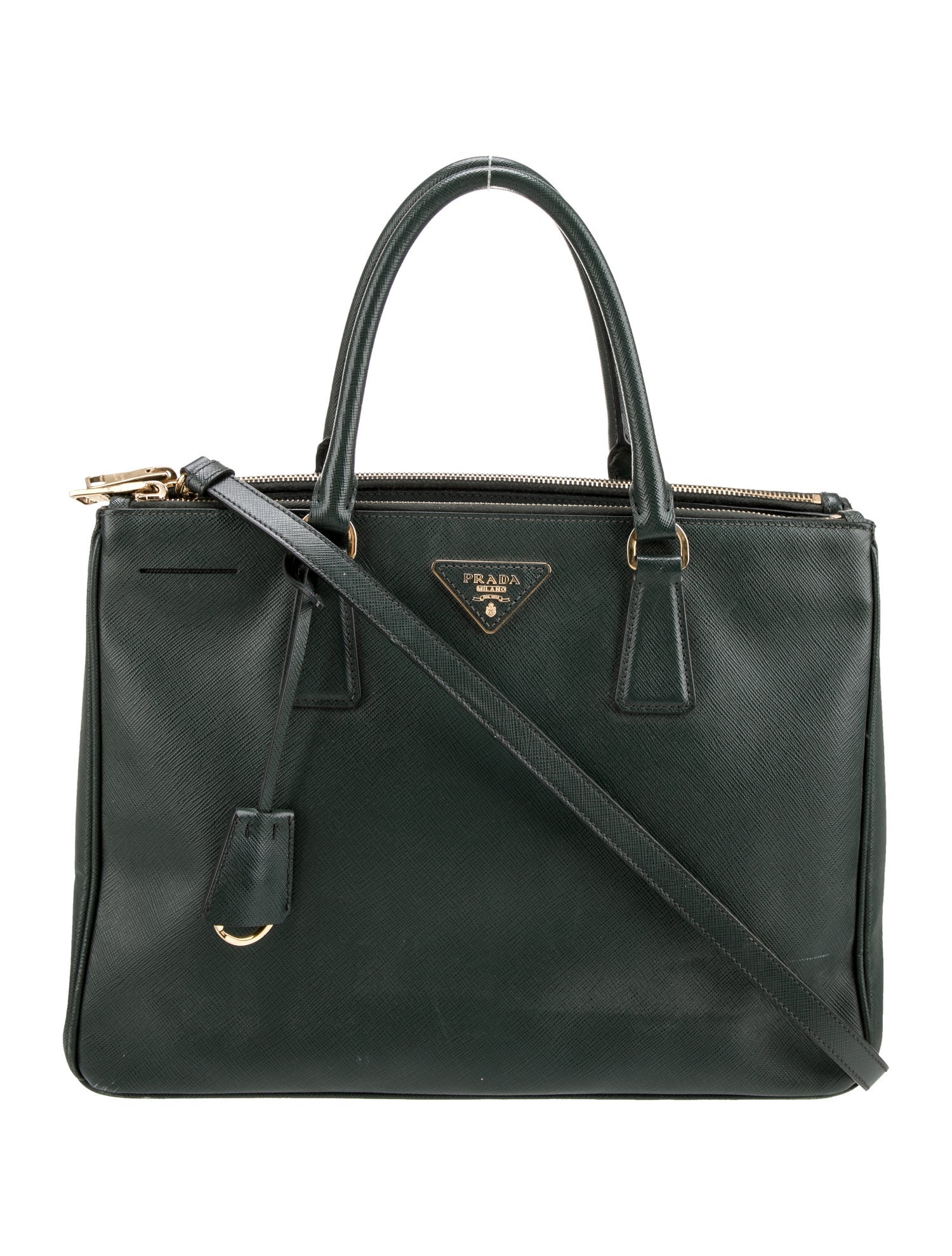 Prada Saffiano Leather Galleria Double Zip Medium