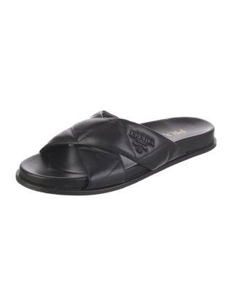 Prada Leather Slides