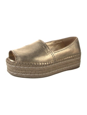 Prada Leather Espadrilles