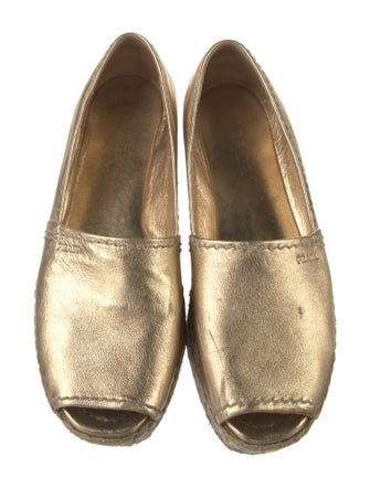 Prada Leather Espadrilles