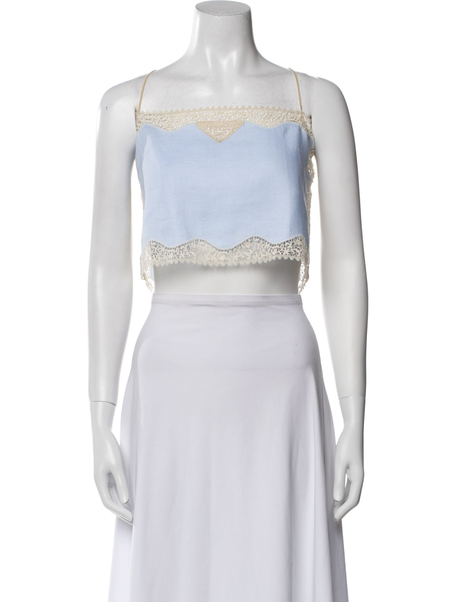 Prada 2025 Linen Crop Top