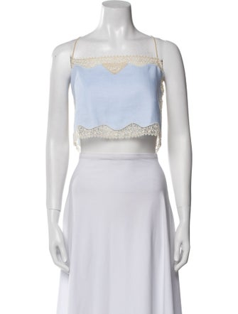 Prada 2025 Linen Crop Top