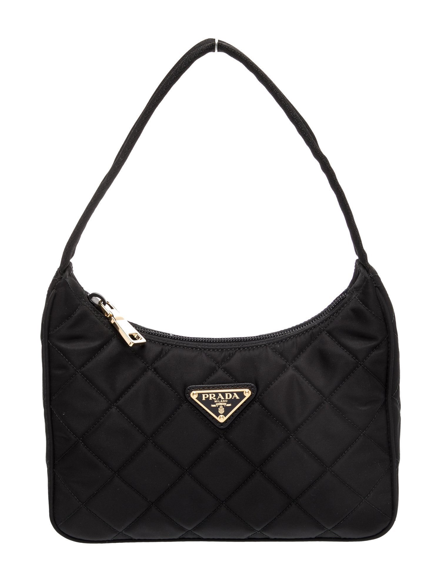 Prada Enameled Metal Triangle Re-Edition 2000