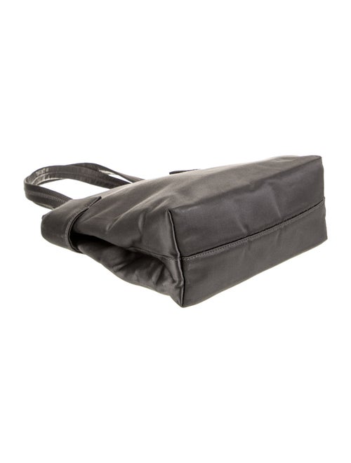 Prada Enameled Metal Triangle Top Handle Bag