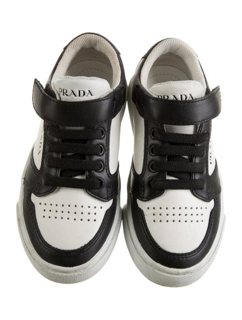 Prada Toddler Boys' Logo Print Low Top Leather Sneaker
