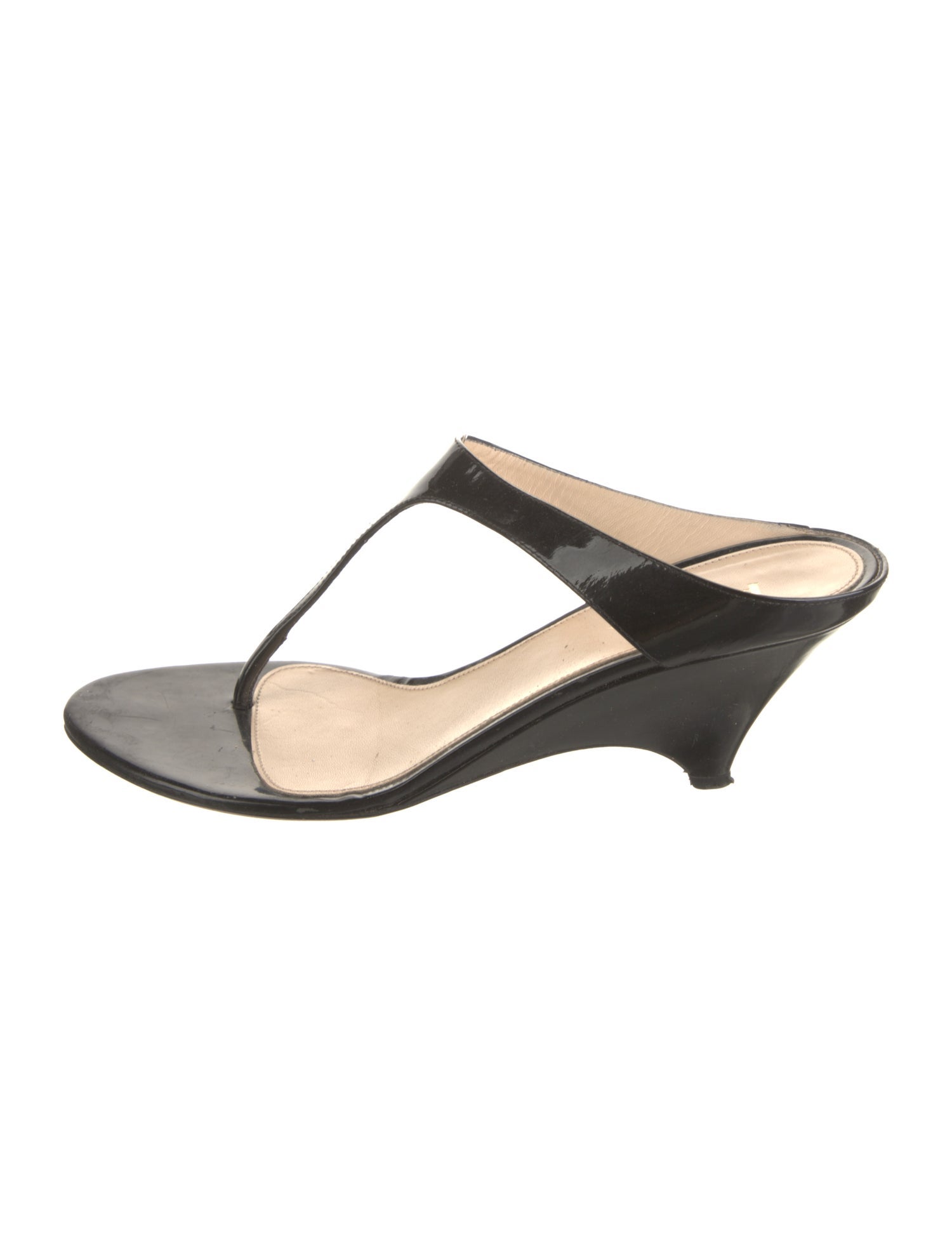 Prada Patent Leather Flip Flops