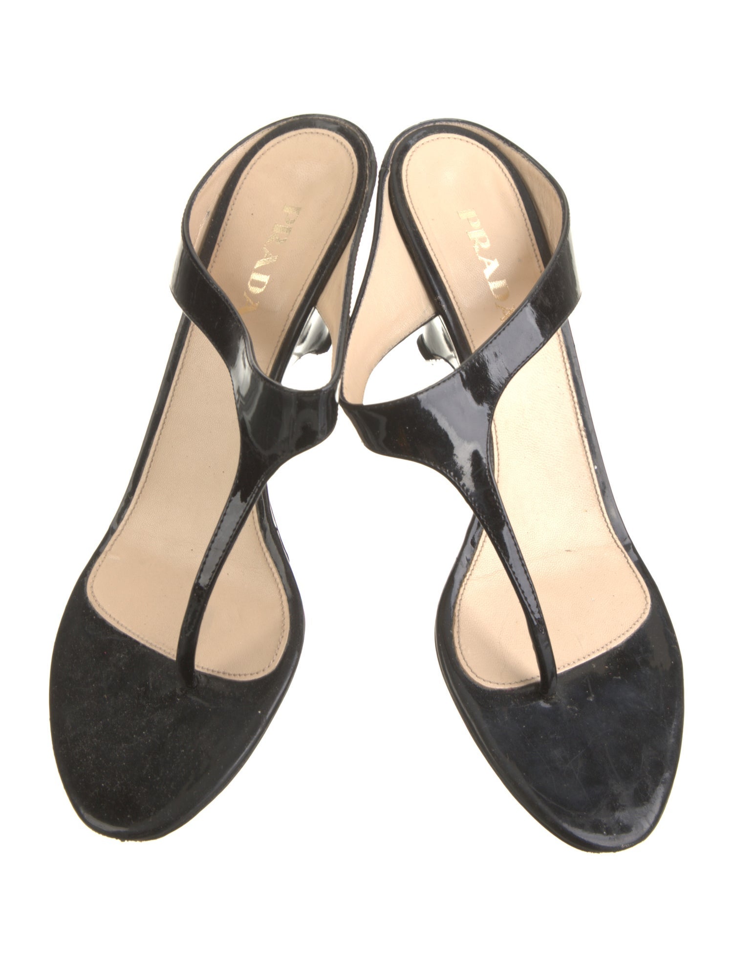 Prada Patent Leather Flip Flops