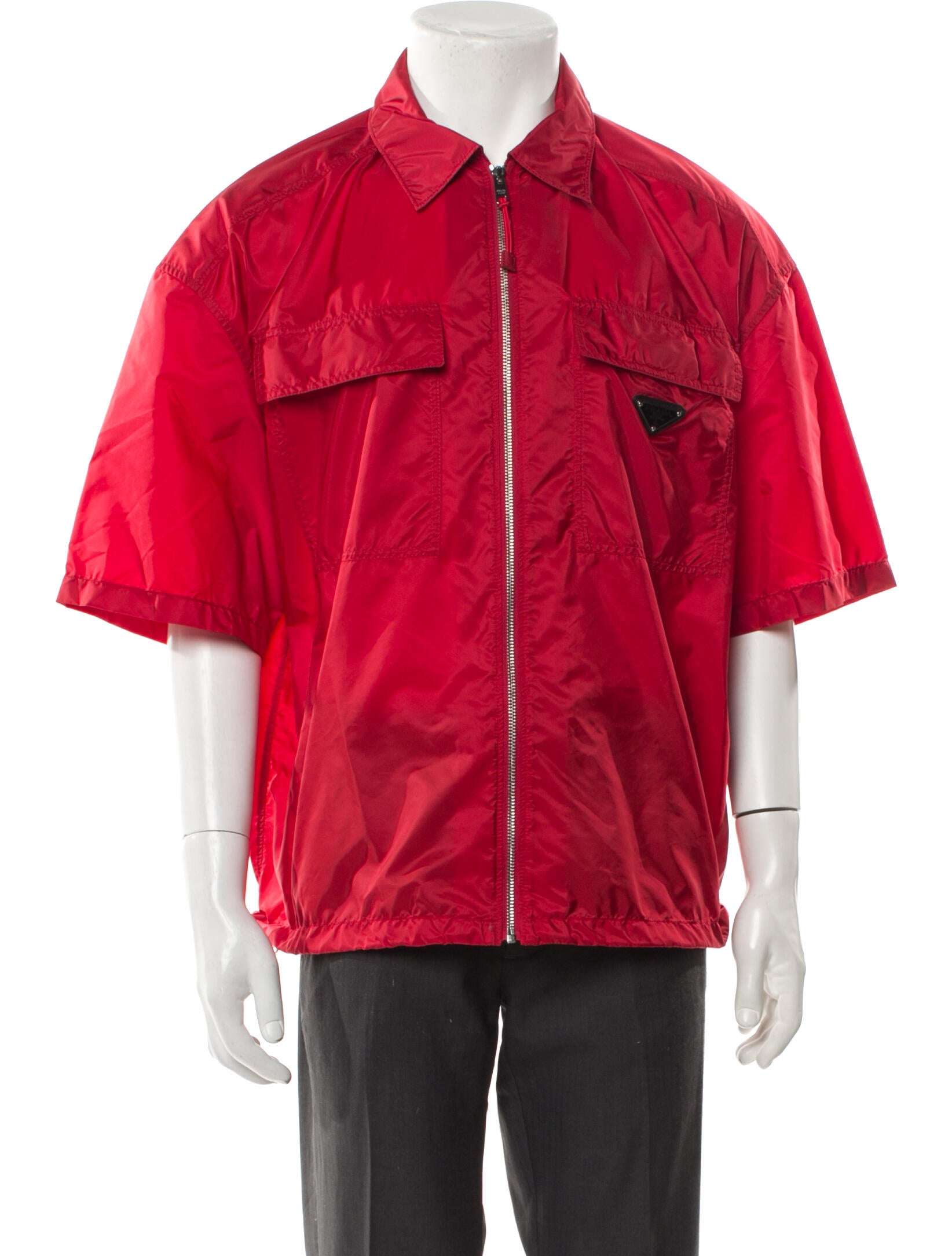 Prada 2024 Enameled Metal Triangle Shirt