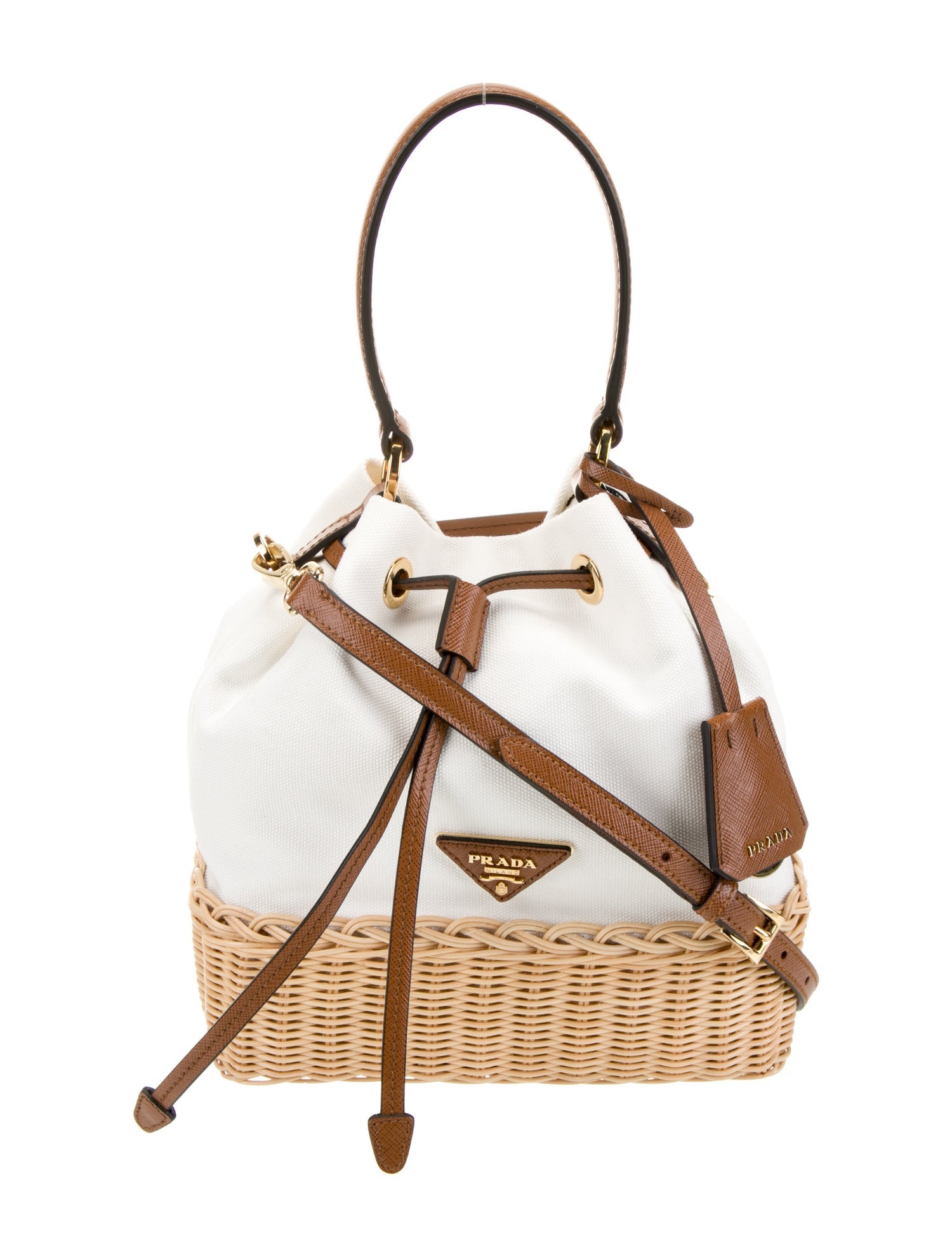 Prada Canvas Bucket Bag