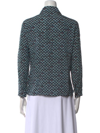 Prada 2015 Silk Button-Up Top