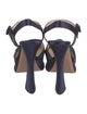 Prada Satin Cutout Accent Sandals
